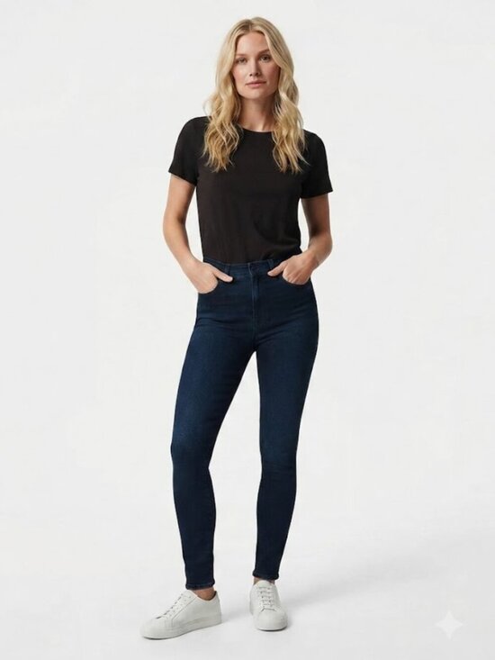 Prana Denim - Prana Sienna Stretch Skinny Jeans Deep Blue Organic Cotton Size 2/26 NWT